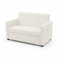 Biała Sofa Dwuosobowa z Ekoskóry