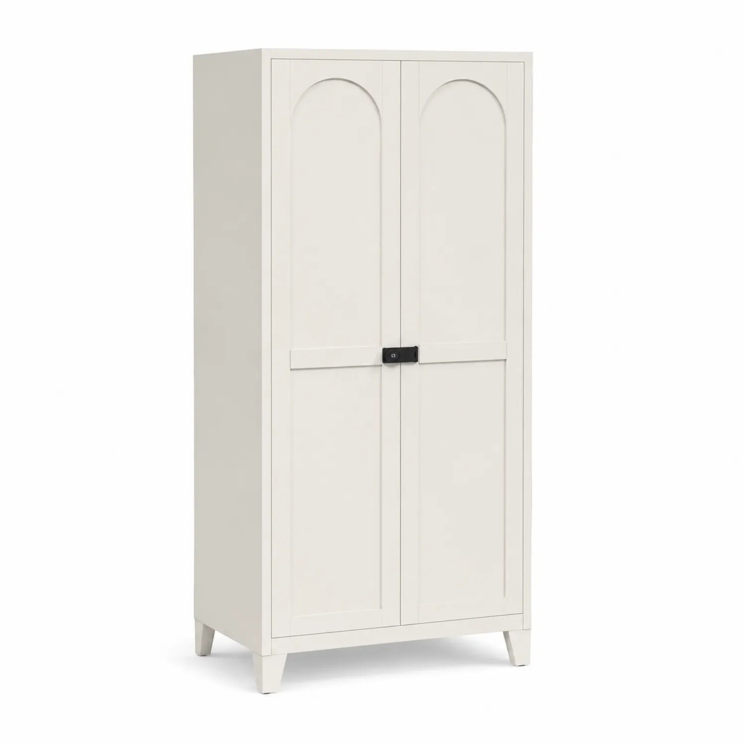 Dwudrzwiowa Szafa z MDF 180x90x45 cm Kremowa